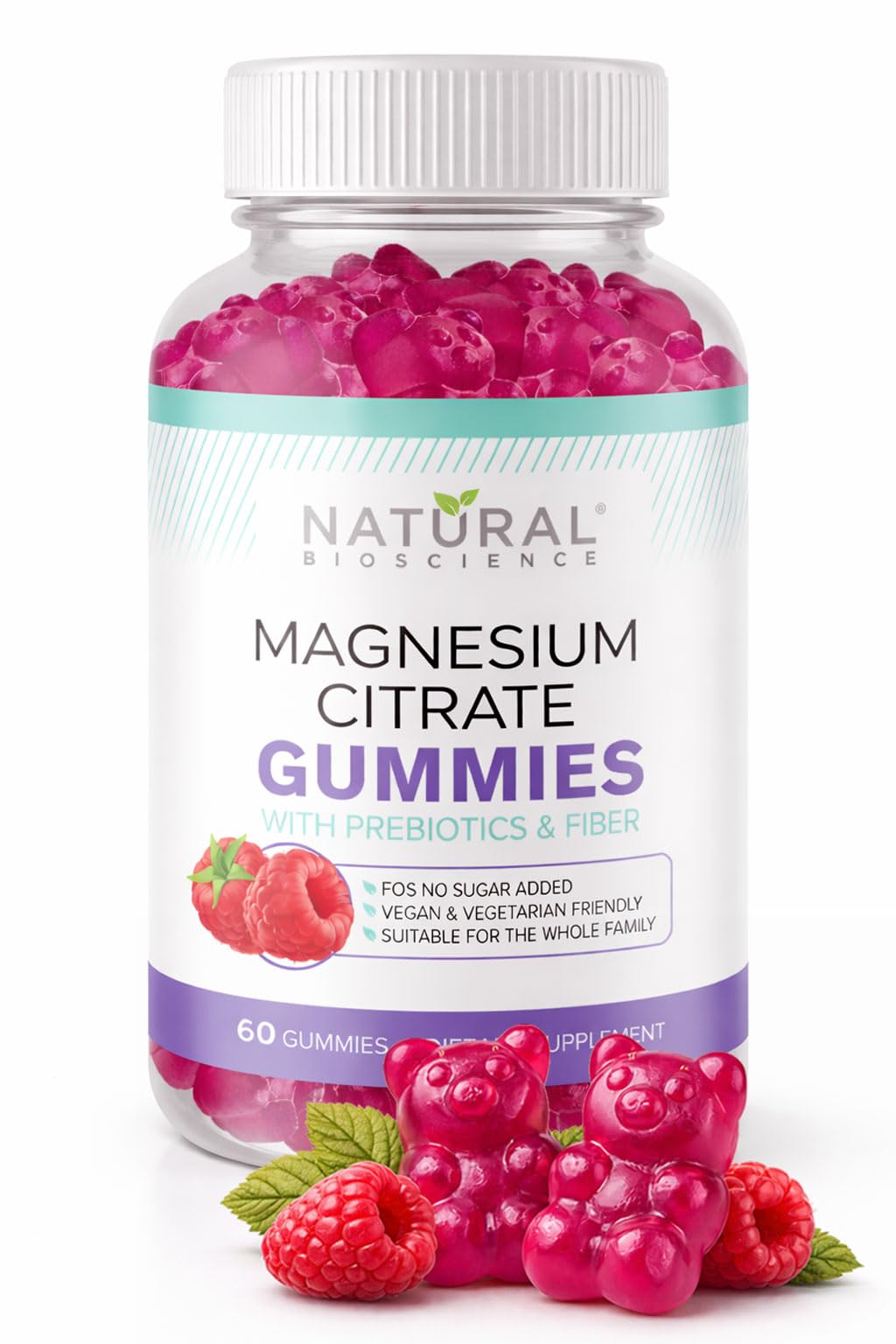 Natural BioScience Sugar-Free Magnesium Gummies front view