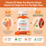 Natural BioScience Vitamin D3 + K2 Gummies close-up of gummies