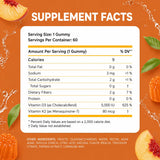 Natural BioScience Vitamin D3 K2 Gummies side view showing gummy texture