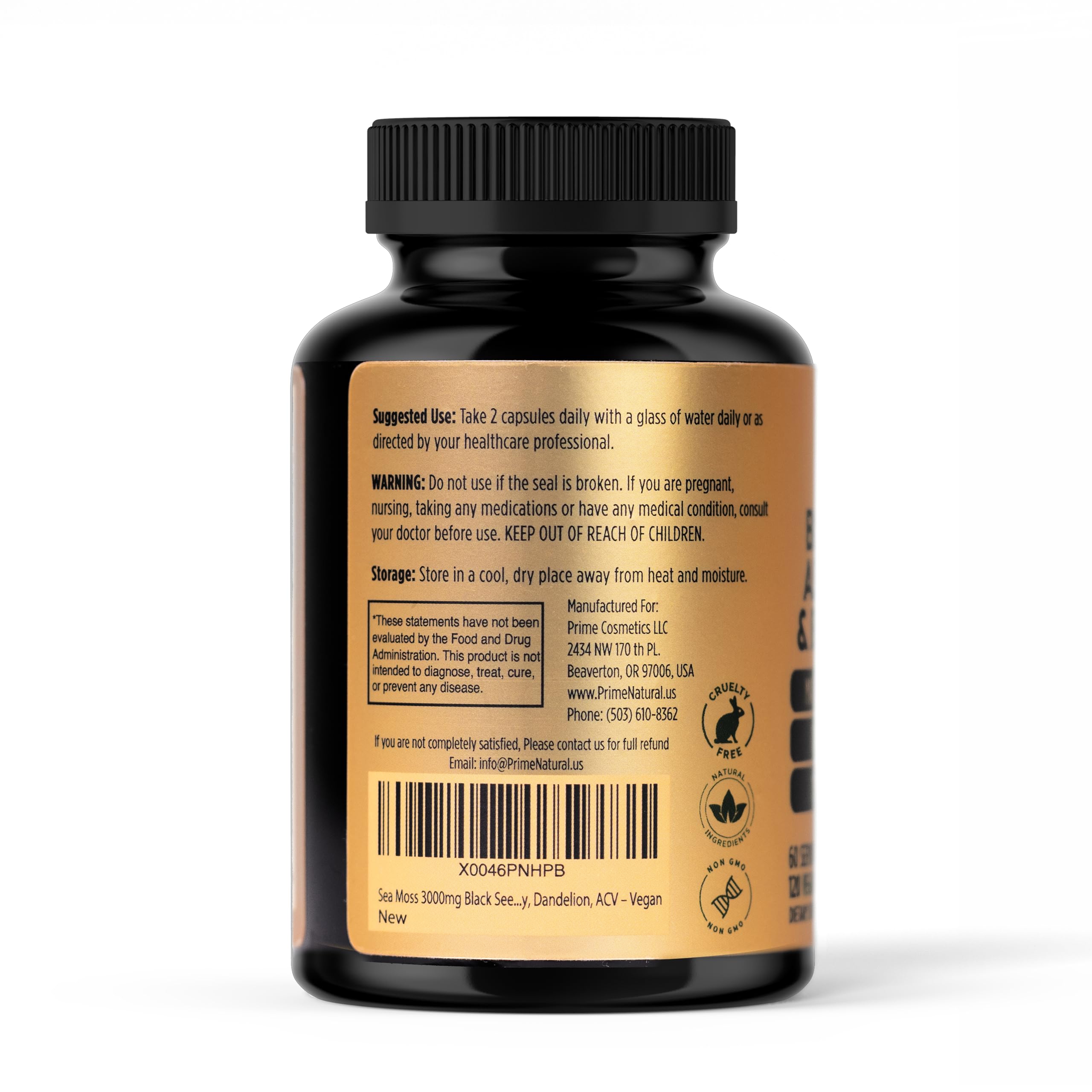 NATURAL Blended Vitamin & Mineral Supplement capsule format