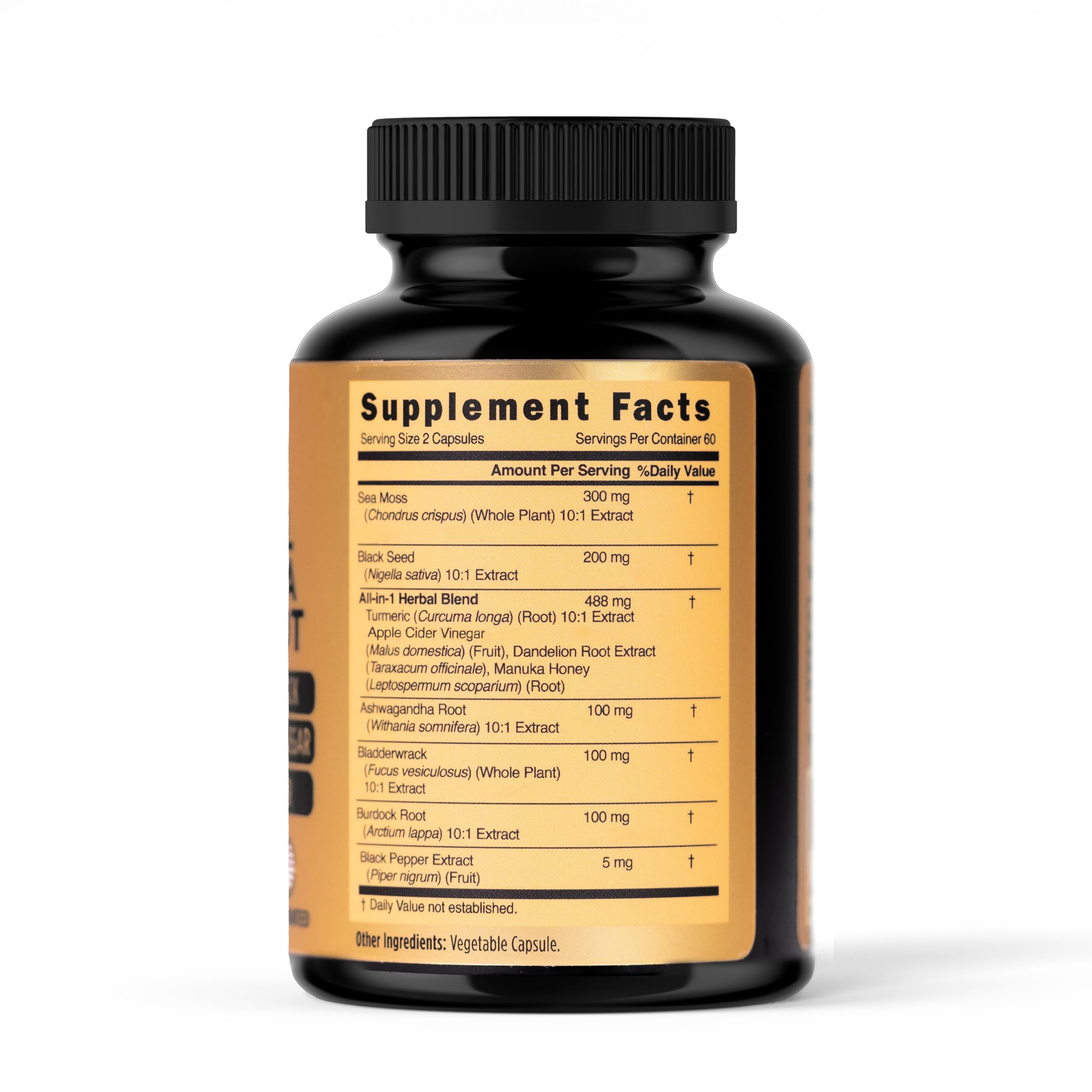 NATURAL Blended Vitamin & Mineral Supplement side view