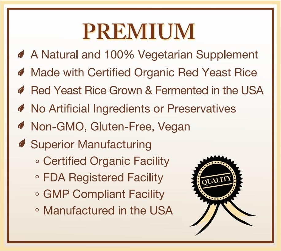 Natural Choice Botanicals Red Yeast Rice 600mg capsules bottle with label
