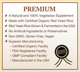 Natural Choice Botanicals Red Yeast Rice 600mg capsules bottle with label