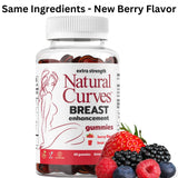 Natural Curves Gummies bottle with label