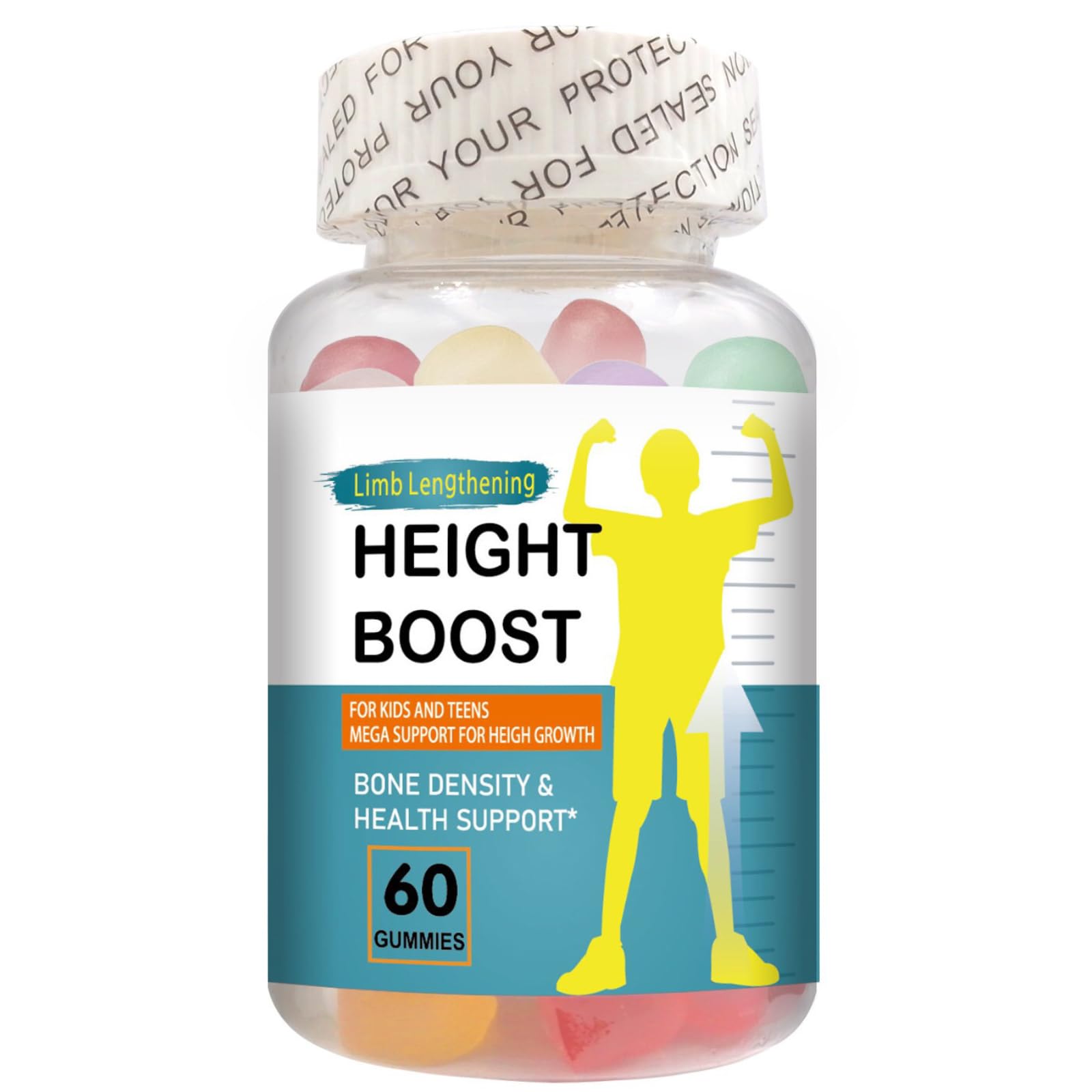 Natural Curves Height Support Gummies for Kids front view