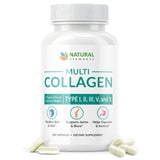 natural elements Collagen Peptides Supplement 180 capsules front view