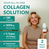 natural elements Collagen Peptides Supplement bottle side view