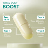 natural elements Collagen Peptides Supplement capsules close-up