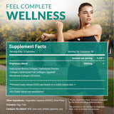 natural elements Collagen Peptides Supplement with measuring spoon