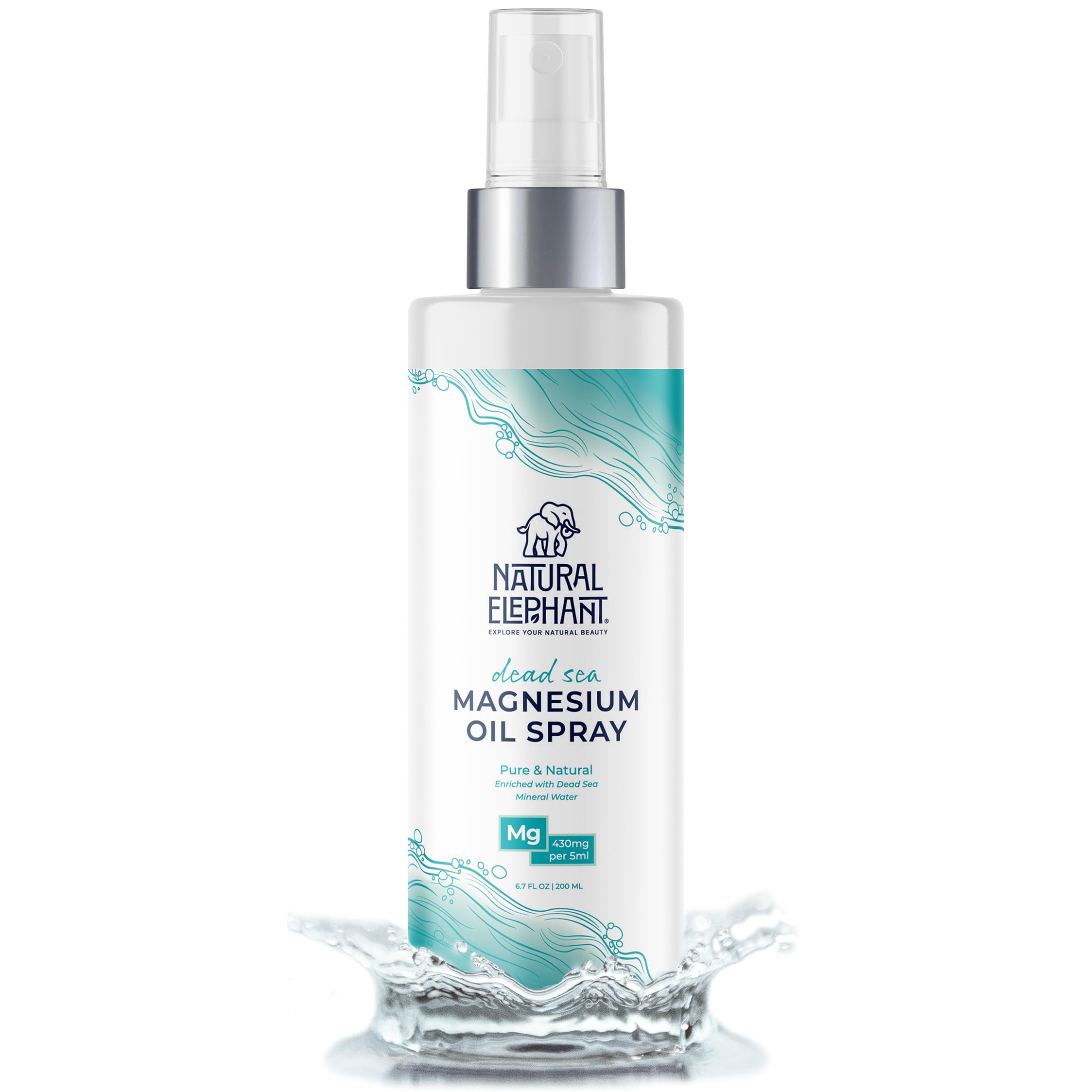 Natural Elephant Magnesium Oil 240g front view