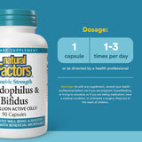 Natural Factors Acidophilus Bifidus Probiotic Capsules packaging