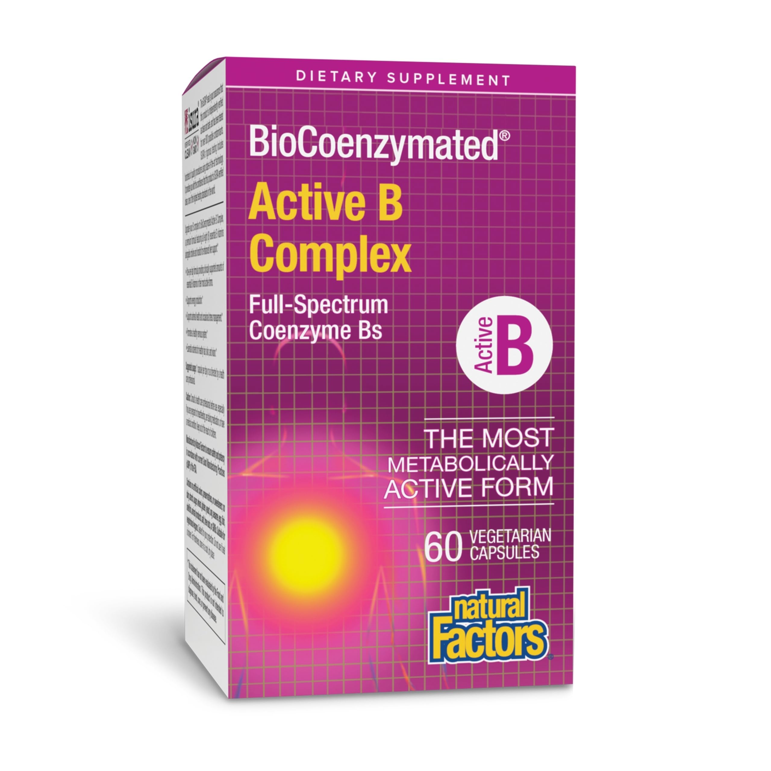 Natural Factors Active B Complex 77g front view