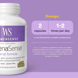 Natural Factors Adrenal Extracts capsules on a wooden surface