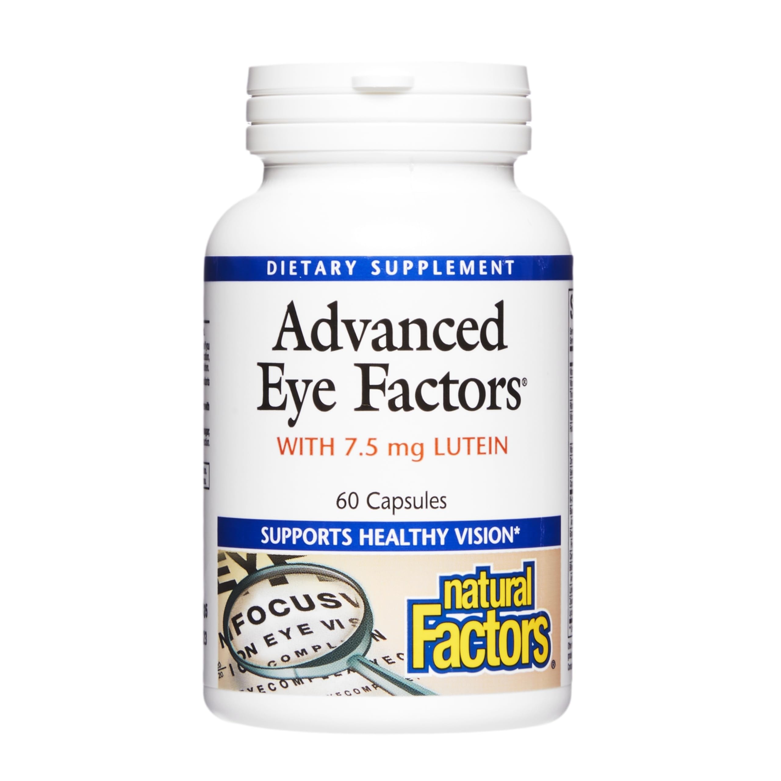 Natural Factors Advanced Eye Factors 60 capsules front view