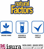 Natural Factors Advanced Eye Factors product with a measuring spoon