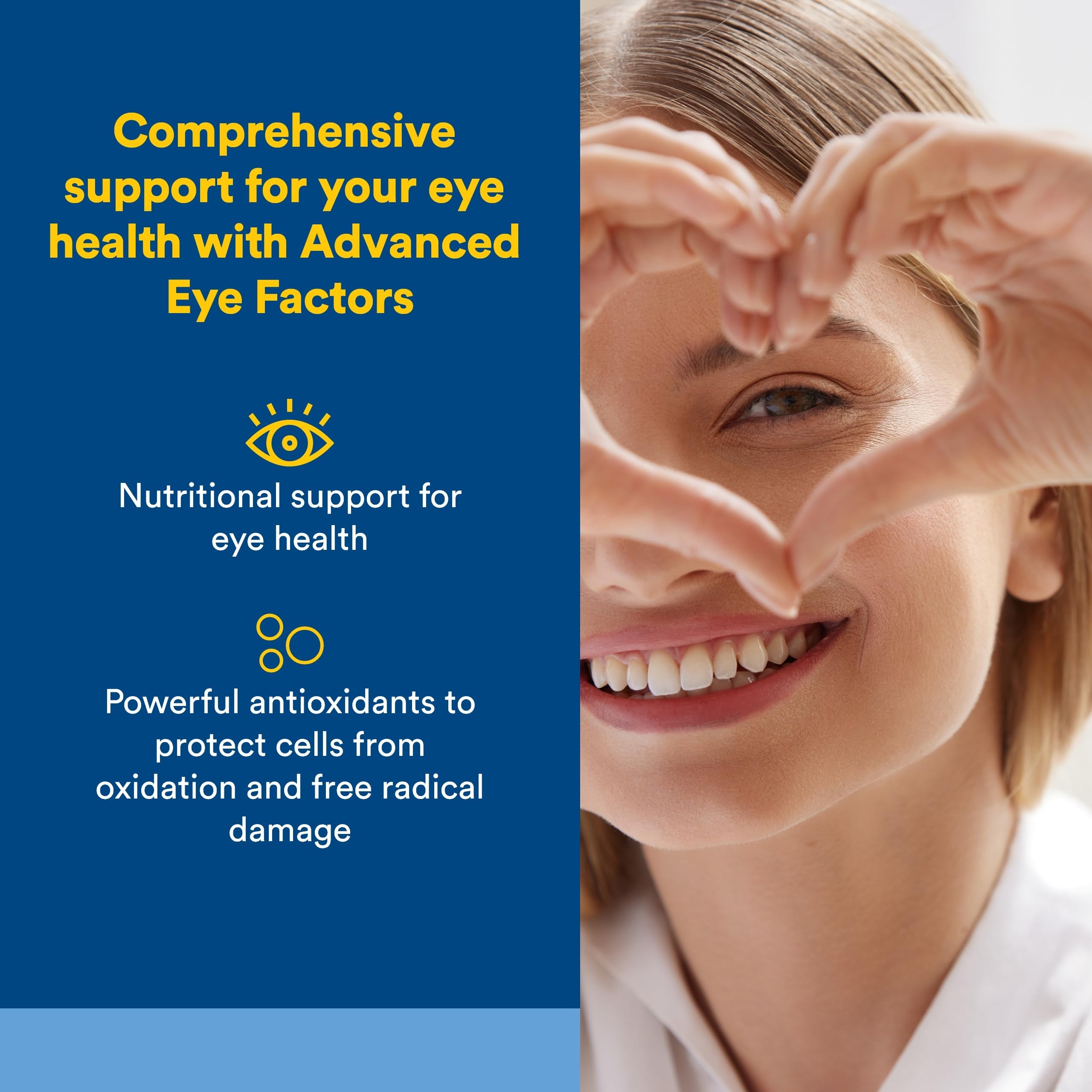 Natural Factors Advanced Eye Factors side view showing capsule details