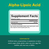 Natural Factors Alpha Lipoic Acid 600mg supplement capsule close-up
