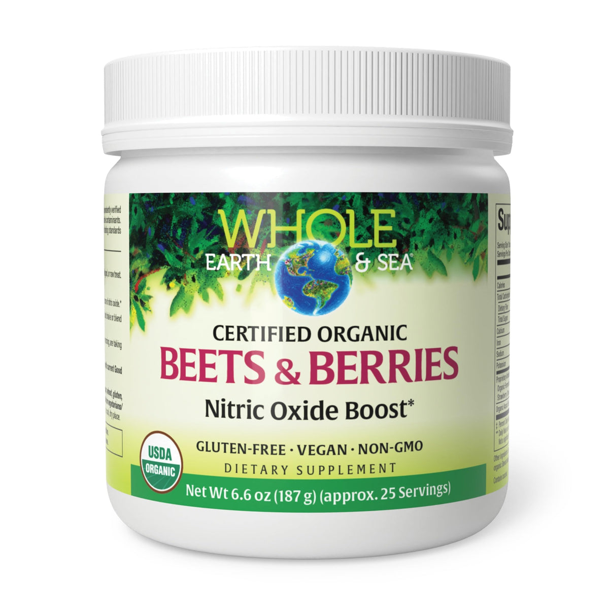 Natural Factors Beets & Berries Nitric Oxide Powder front view packaging