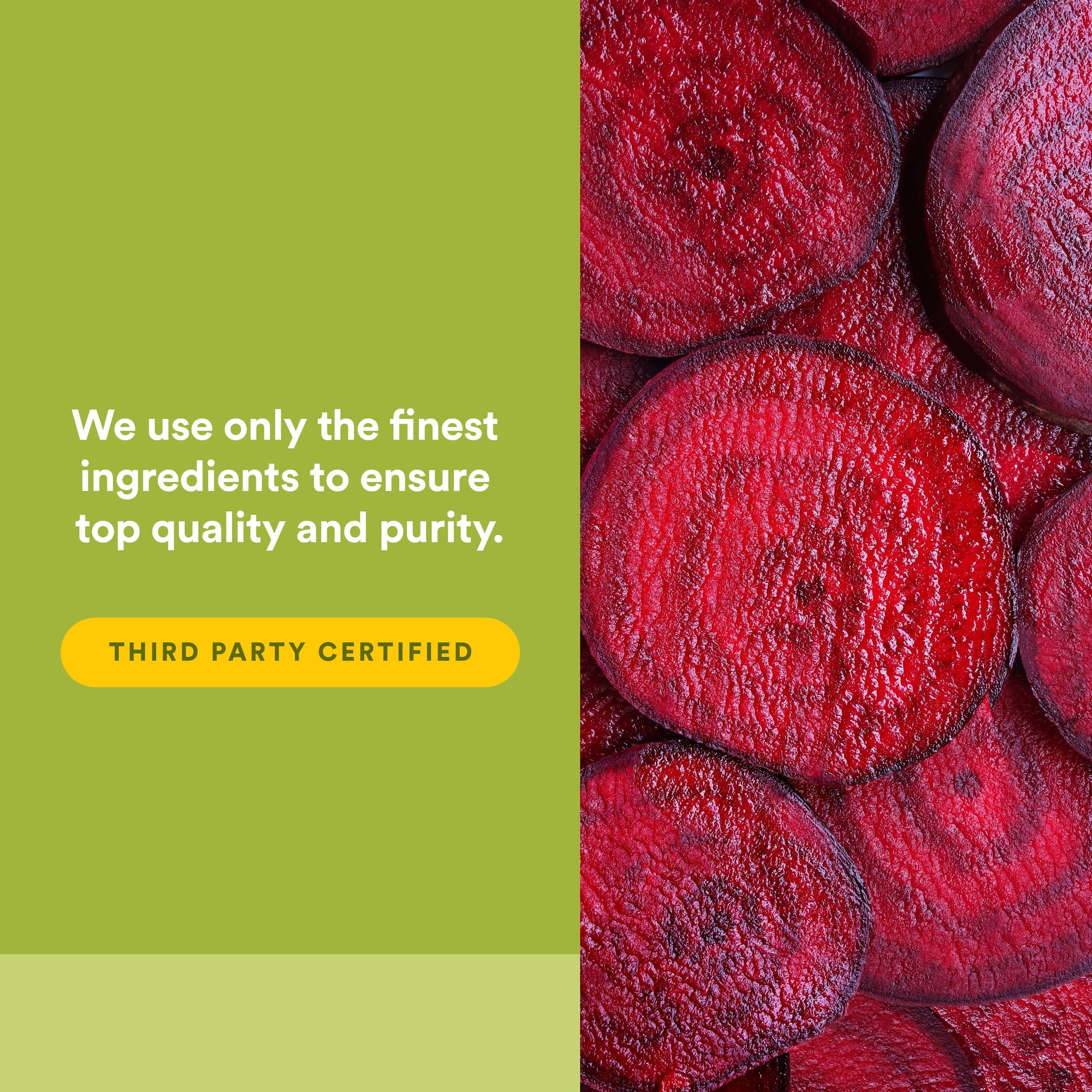 Natural Factors Beets & Berries Nitric Oxide Powder in a bowl with fruits