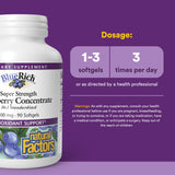 Natural Factors BlueRich Blueberry Concentrate softgel side view