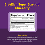 Natural Factors BlueRich Blueberry Concentrate softgel with blueberries