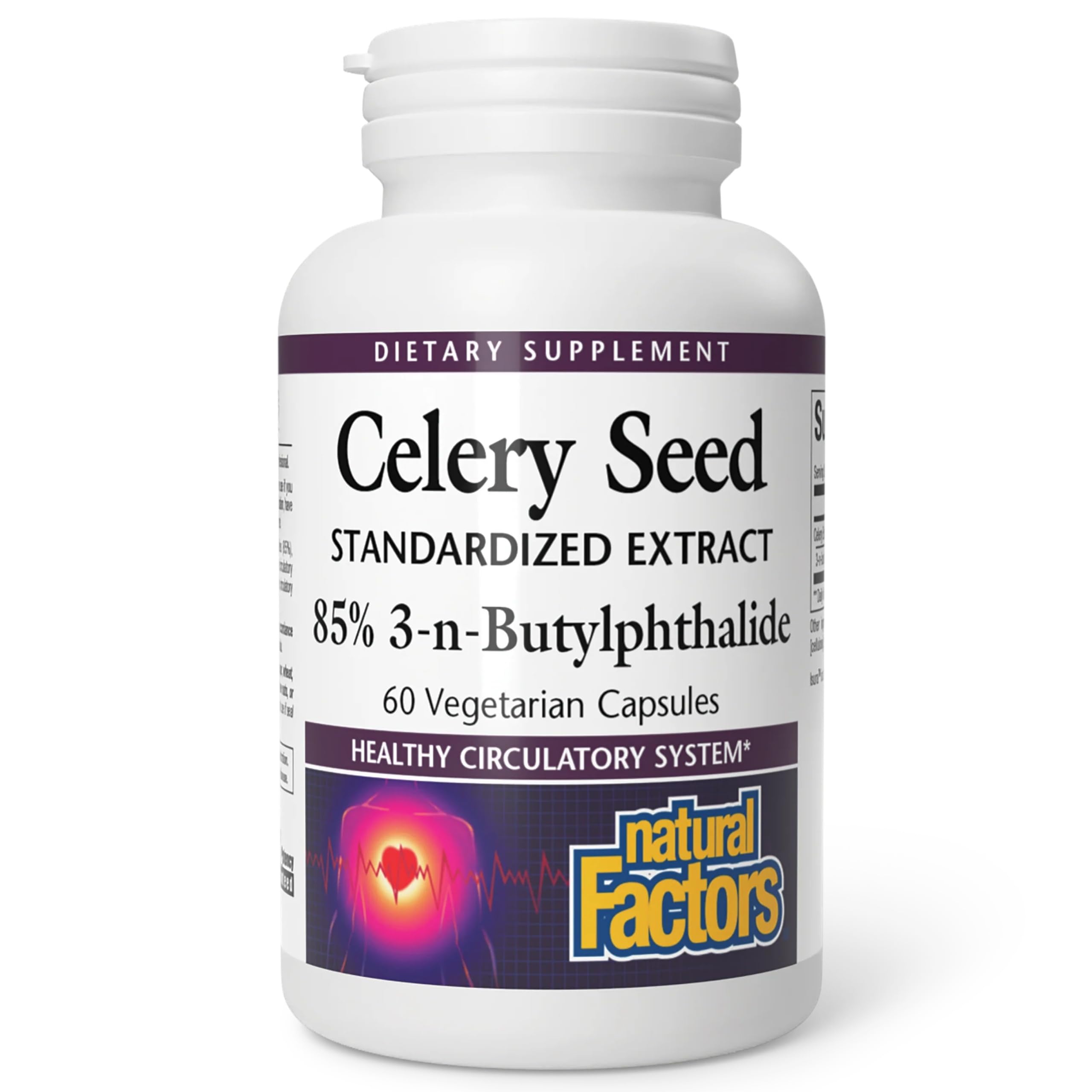 Natural Factors Celery Seed Extract 75mg capsule front view