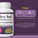 Natural Factors Celery Seed Extract 75mg capsule side view