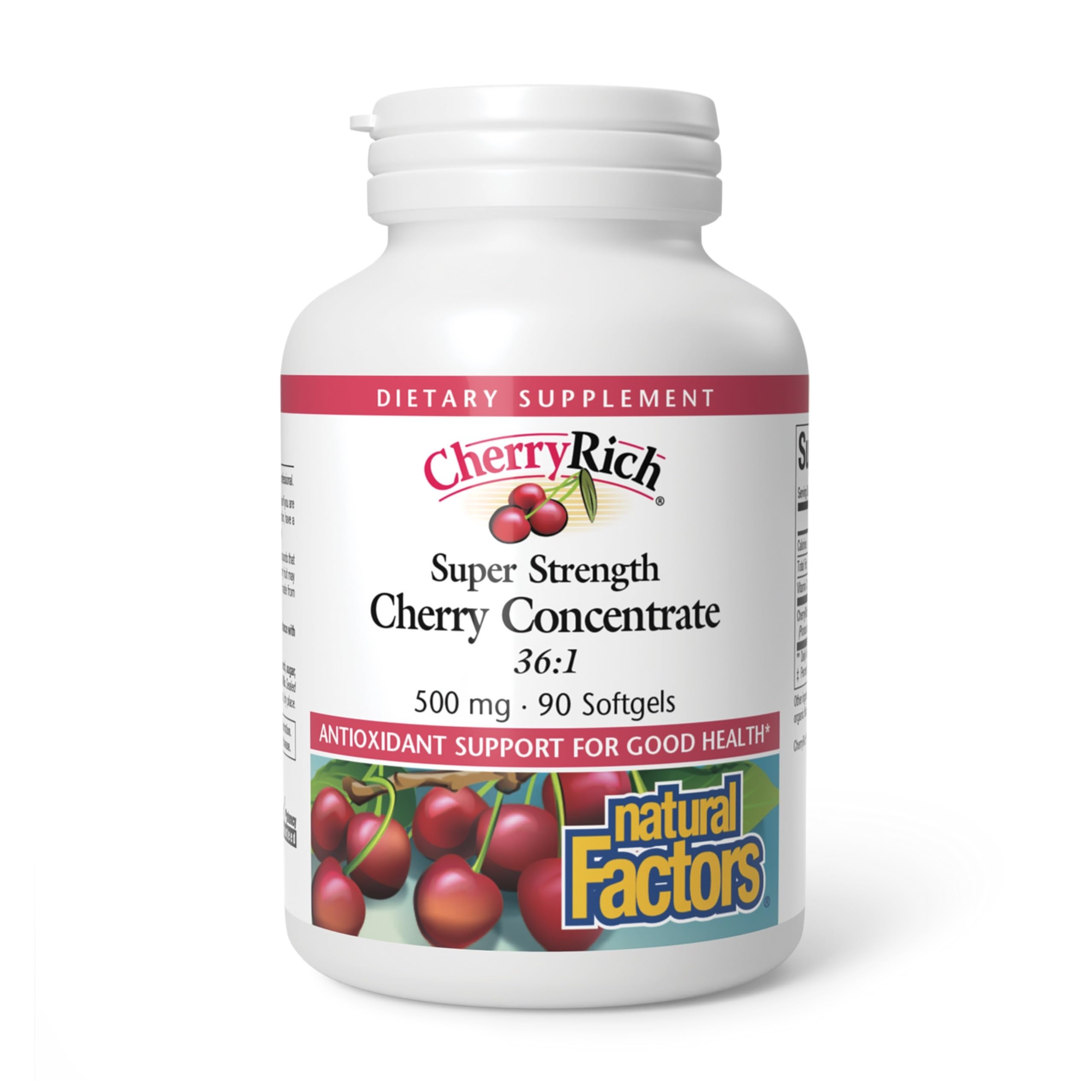 Natural Factors CherryRich Super Strength Cherry Concentrate bottle front view