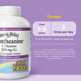 Natural Factors Chewable L-Theanine Supplement 200mg packaging