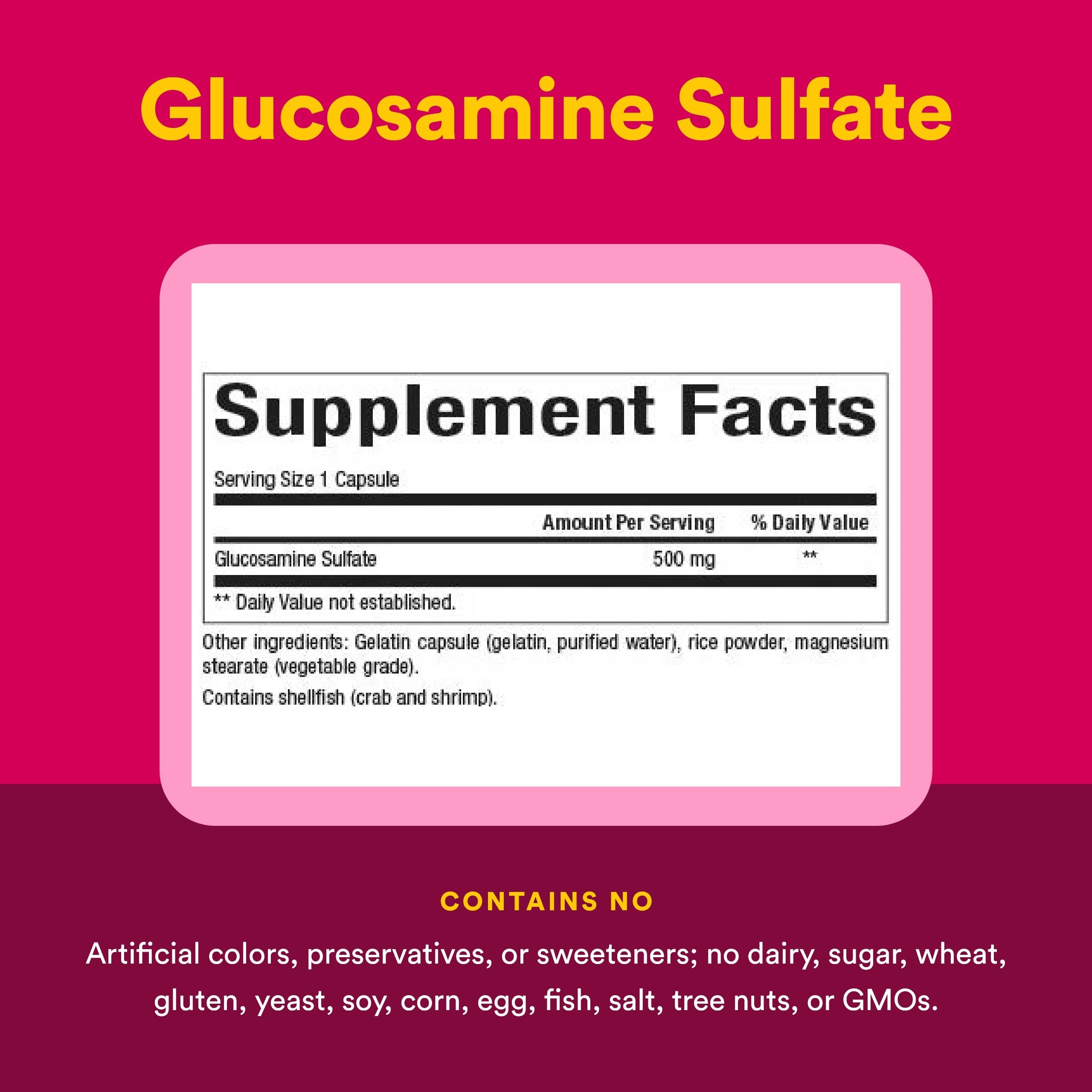 Natural Factors Chondroitin Sulfate ingredients list