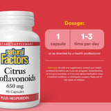 Natural Factors Citrus Bioflavonoids with Hesperidin capsule close-up