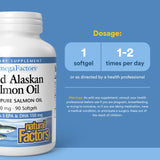Natural Factors Complete Omega Wild Alaskan Salmon Oil 1000mg softgel capsules close-up