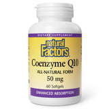 Natural Factors CoQ10 Softgels 100mg front view