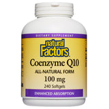 Natural Factors CoQ10 Softgels 100mg front view
