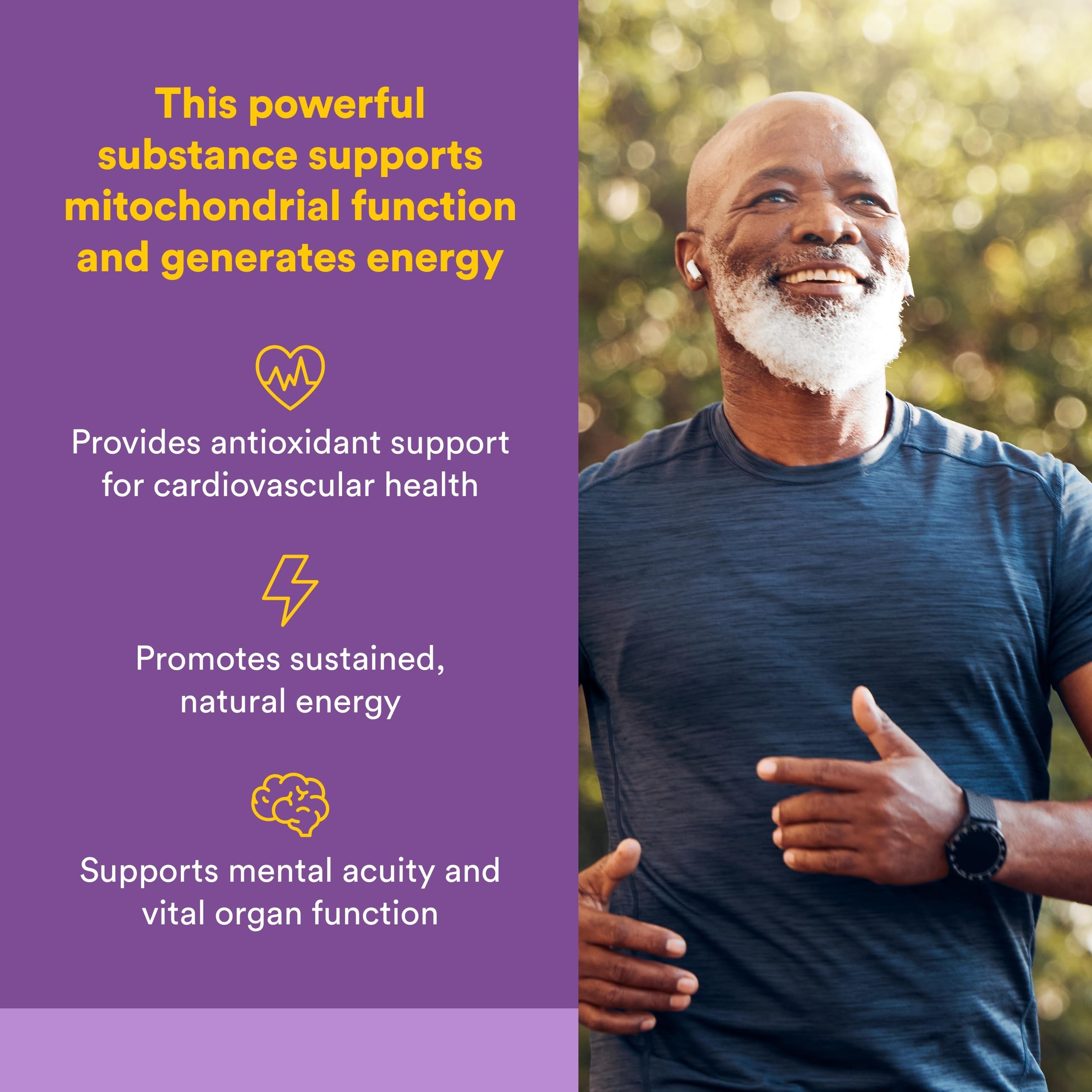 Natural Factors CoQ10 Softgels 100mg side view