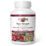 Natural Factors CranRich® Organic Cranberry Concentrate 500mg Capsules front view