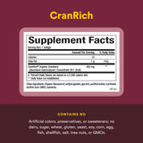 Natural Factors CranRich® Organic Cranberry Concentrate 500mg Capsules close-up