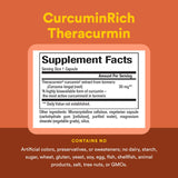 Natural Factors CurcuminRich Double Strength Theracurmin 30mg Capsules on a wooden table