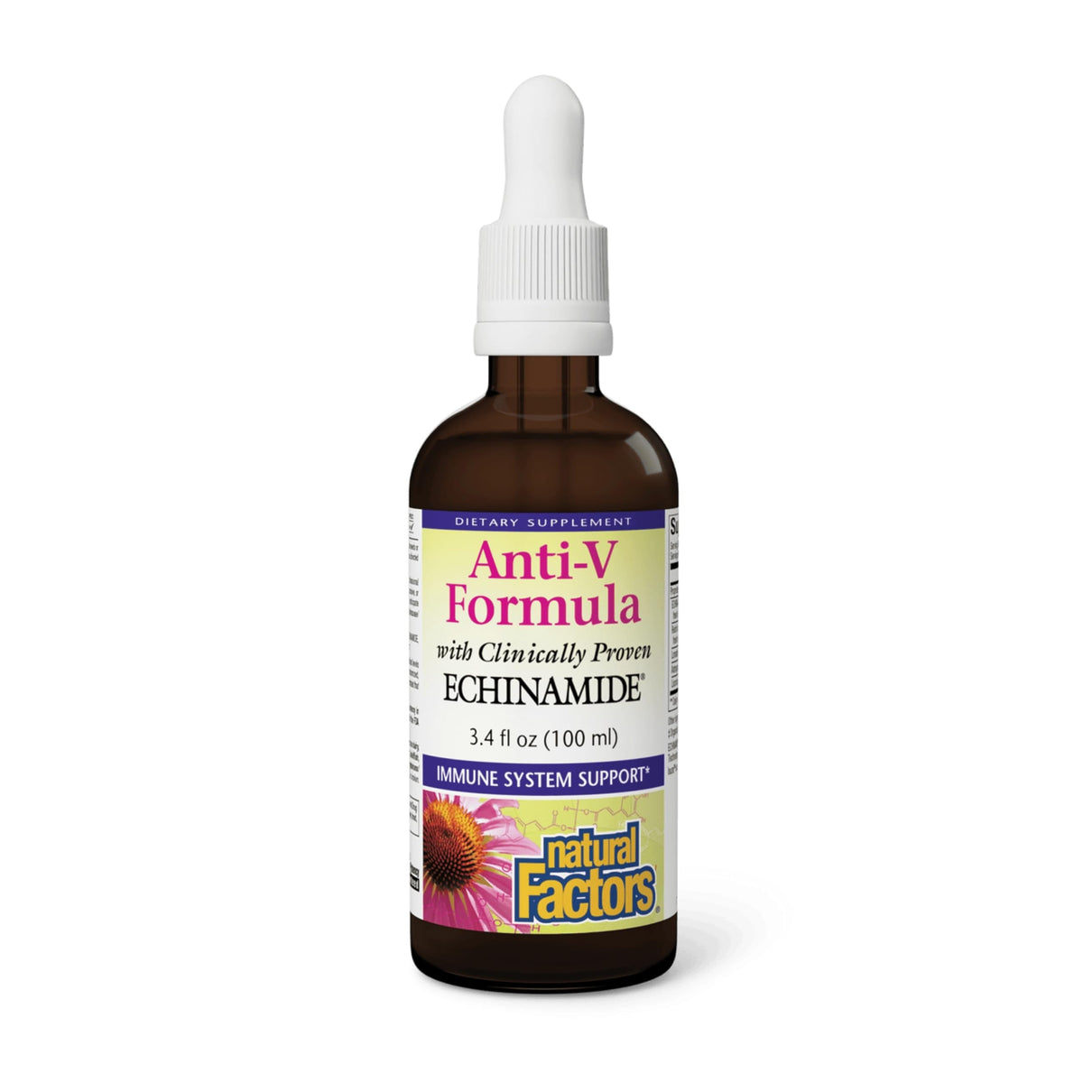 Natural Factors Echinacea Liquid Extract front view with packaging