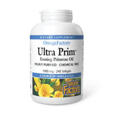 Natural Factors Evening Primrose Oil 1000mg 180 Softgels front view