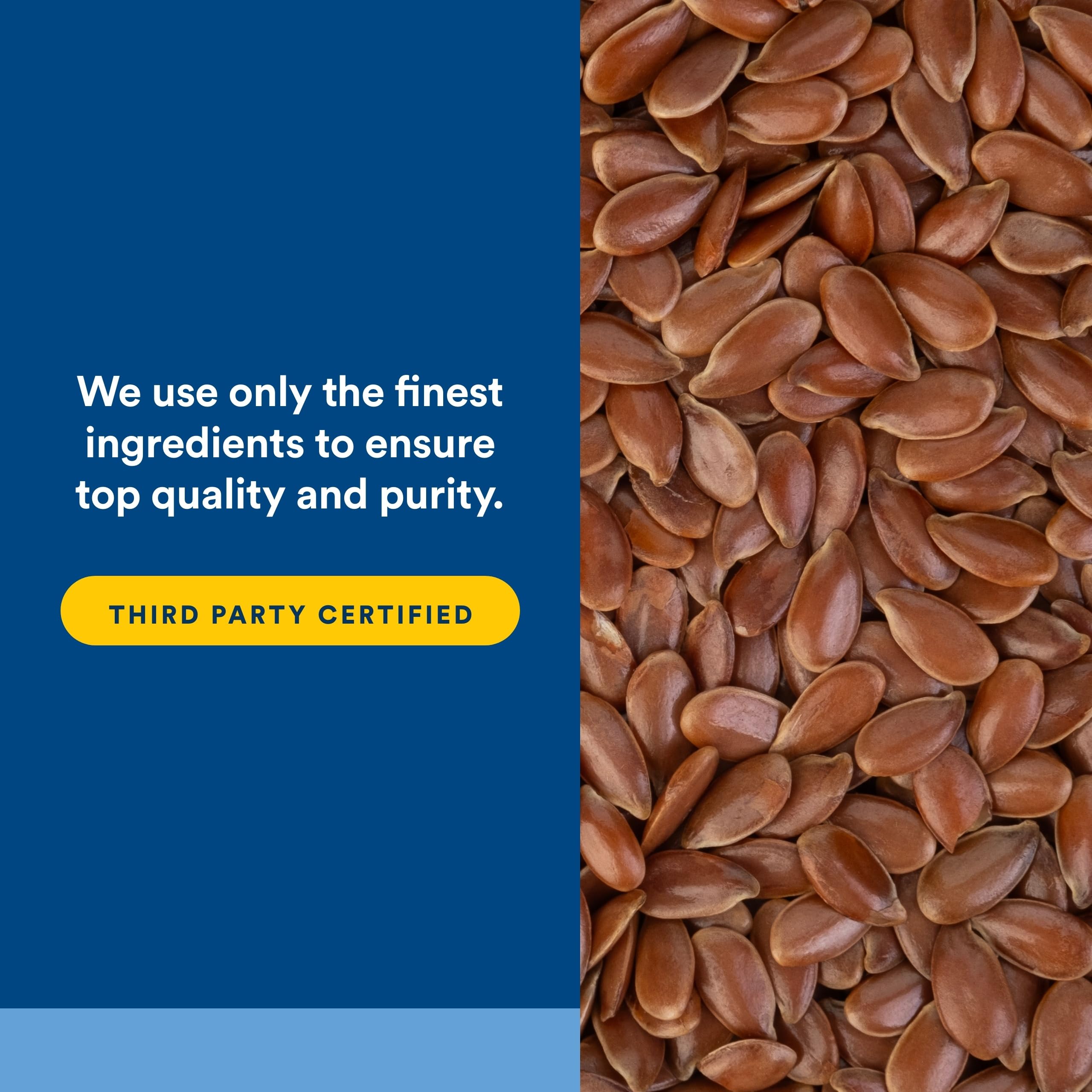 Natural Factors Flaxseed Oil 590g side view