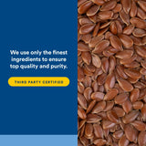Natural Factors Flaxseed Oil 590g side view
