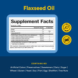 Natural Factors Flaxseed Oil cold press extraction process illustration