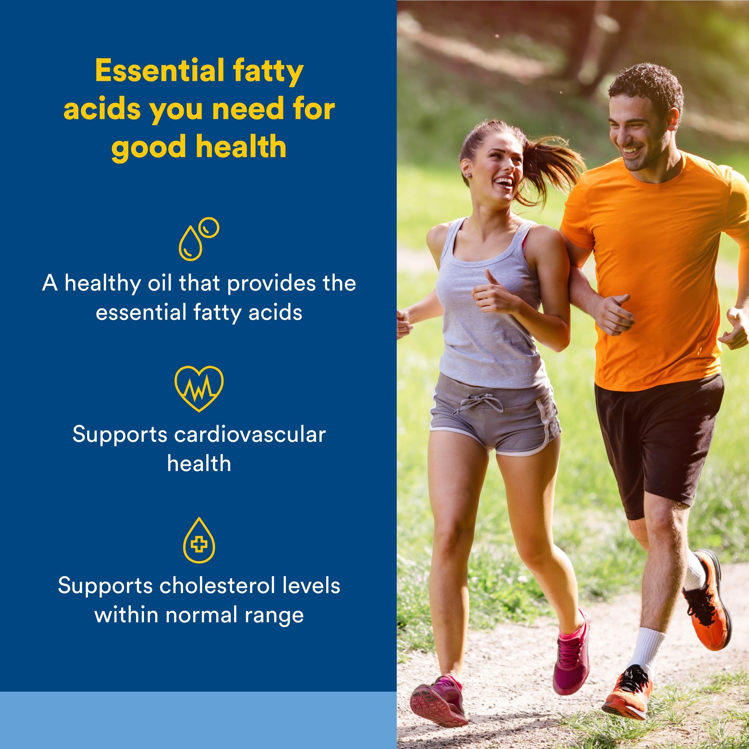 Natural Factors Flaxseed Oil softgel capsules close-up