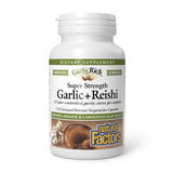 Natural Factors Garlic+Reishi 90 Capsules front view