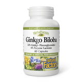 Natural Factors Ginkgo Biloba 50:1 Extract capsules front view