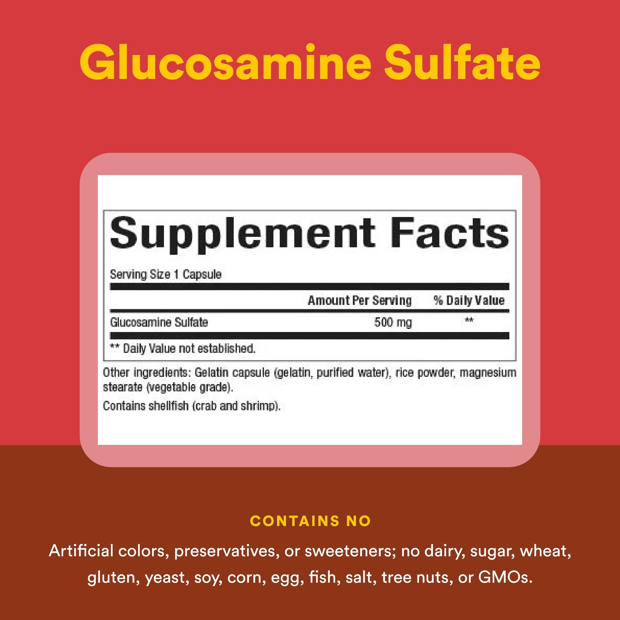 Natural Factors Glucosamine Sulfate 322g packaging