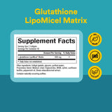 Natural Factors Glutathione LipoMicel Matrix 600mg softgels side view