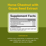 Natural Factors Grape Seed Extract with Horse Chestnut capsule close-up