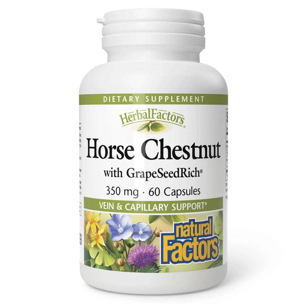 Natural Factors Grape Seed Extract with Horse Chestnut front view